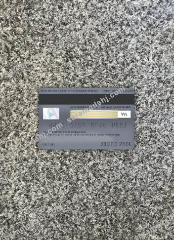 Congo Ecobank bank visa debit card photolook back